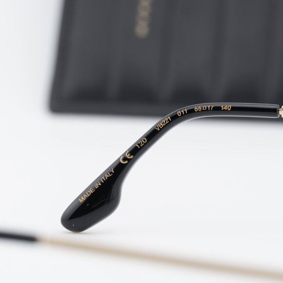 Victoria Beckham VB221 011 Square Eyeglasses - Black Gold 55mm main image 5